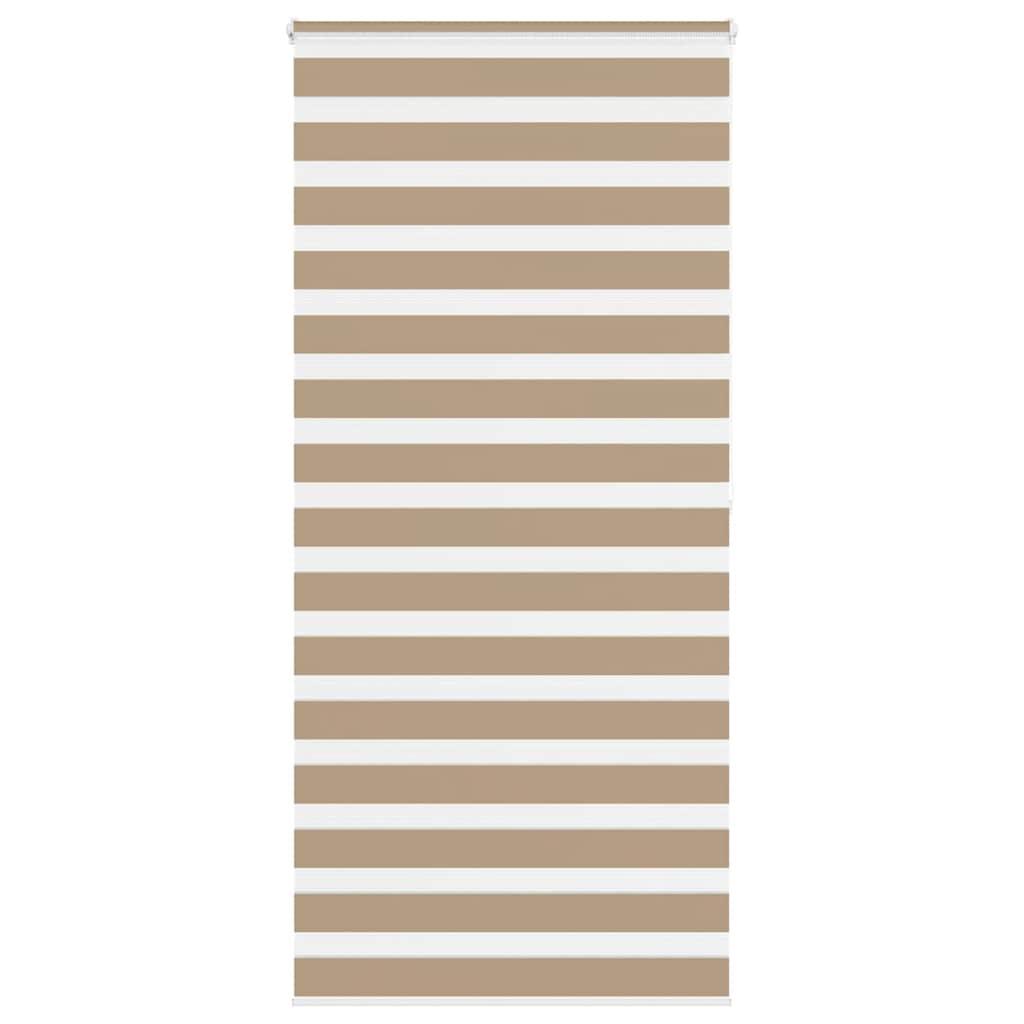 Zebragardin sandbrun 115x200 cm stofbredde 110,9 cm polyester