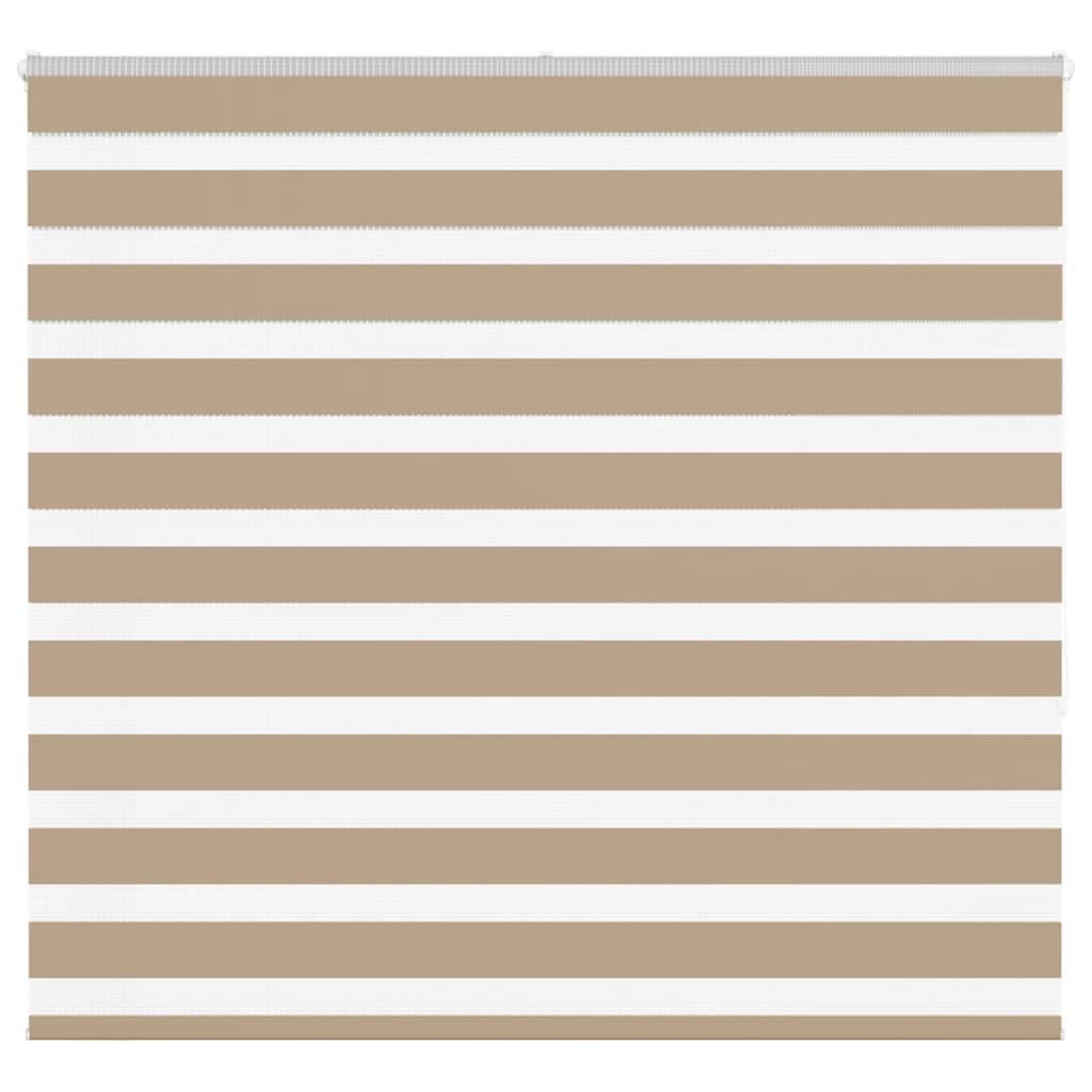 Zebragardin sandbrun 165x150 cm stofbredde 160,9 cm polyester