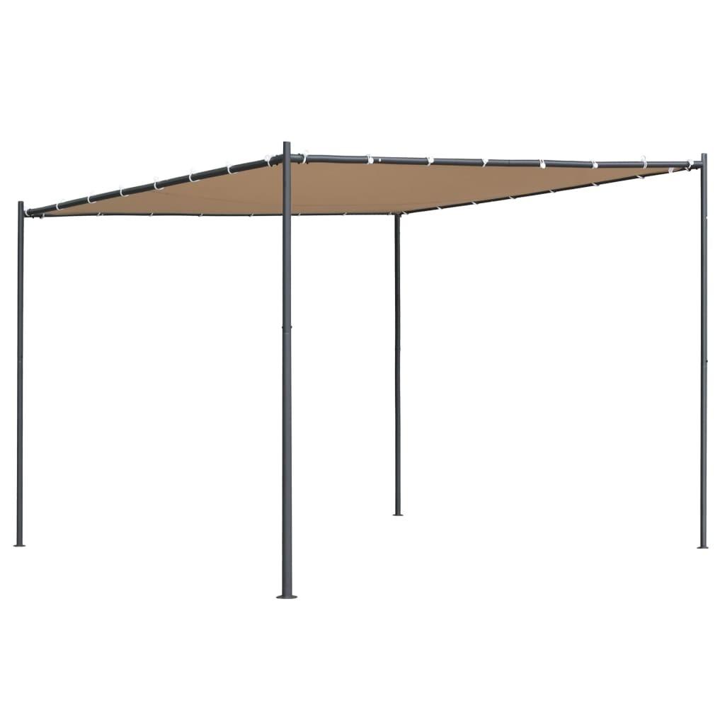 Pavillon med skråt tag 180 g/m² 300x300x257 cm beige