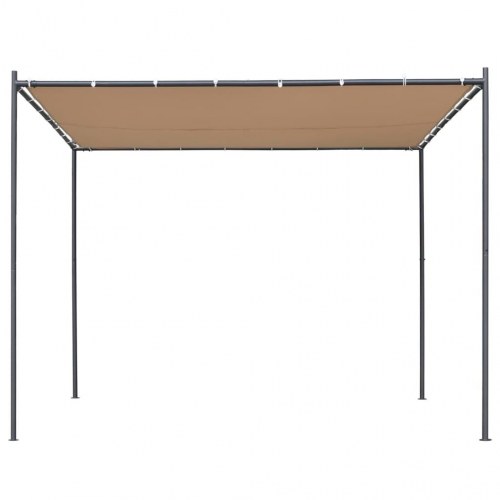 Pavillon med skråt tag 180 g/m² 300x300x257 cm beige