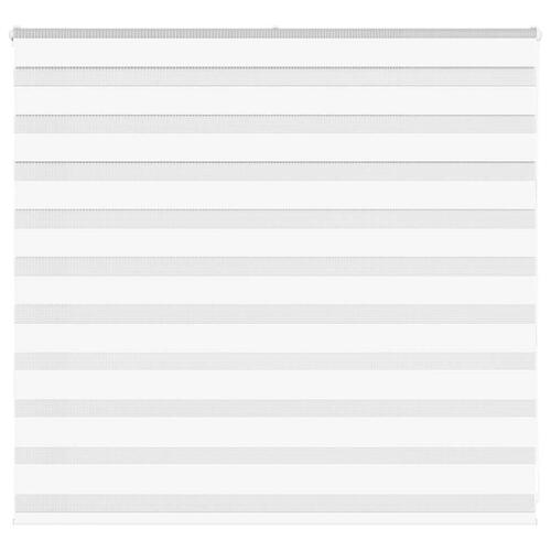 Zebragardin hvid 165x100 cm stofbredde 160,9 cm polyester