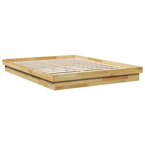 Sengeramme uden madras 160x200 cm Massivtræ Eg