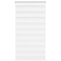Zebragardin hvid 70x150 cm stofbredde 65,9 cm polyester