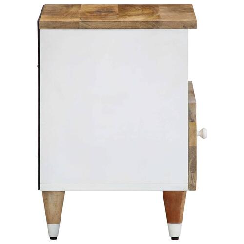 Sengebord 40x33x46 cm massivt mangotræ