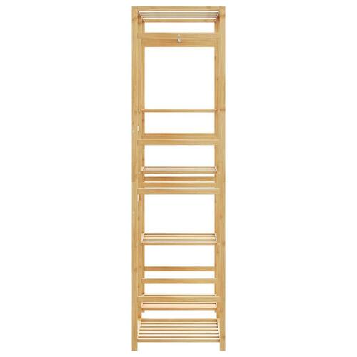 Tøjstativ med hylder 100x50x184,5 cm bambus
