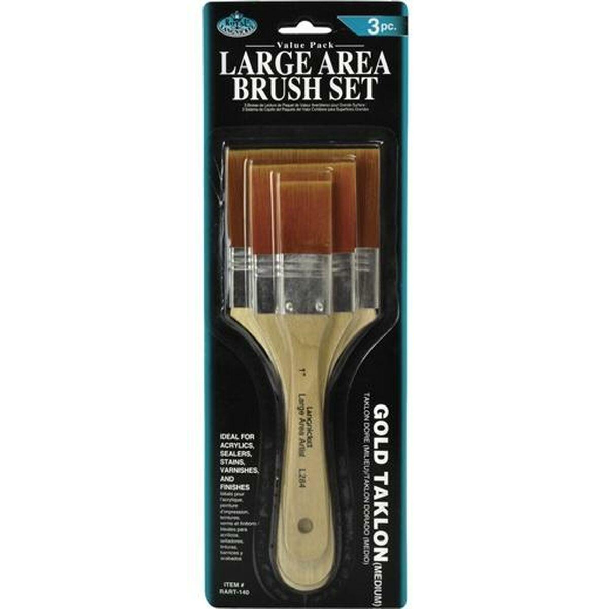 Royal & Langnickel penselsæt - 3 dele, Large Area Brush Set