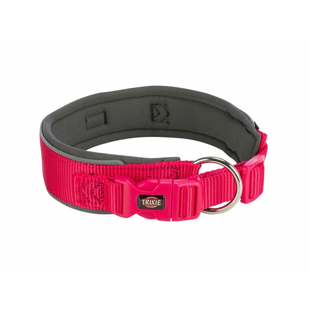 Hundehalsbånd Trixie Premium Grafit Fuchsia M/L 40-48 cm