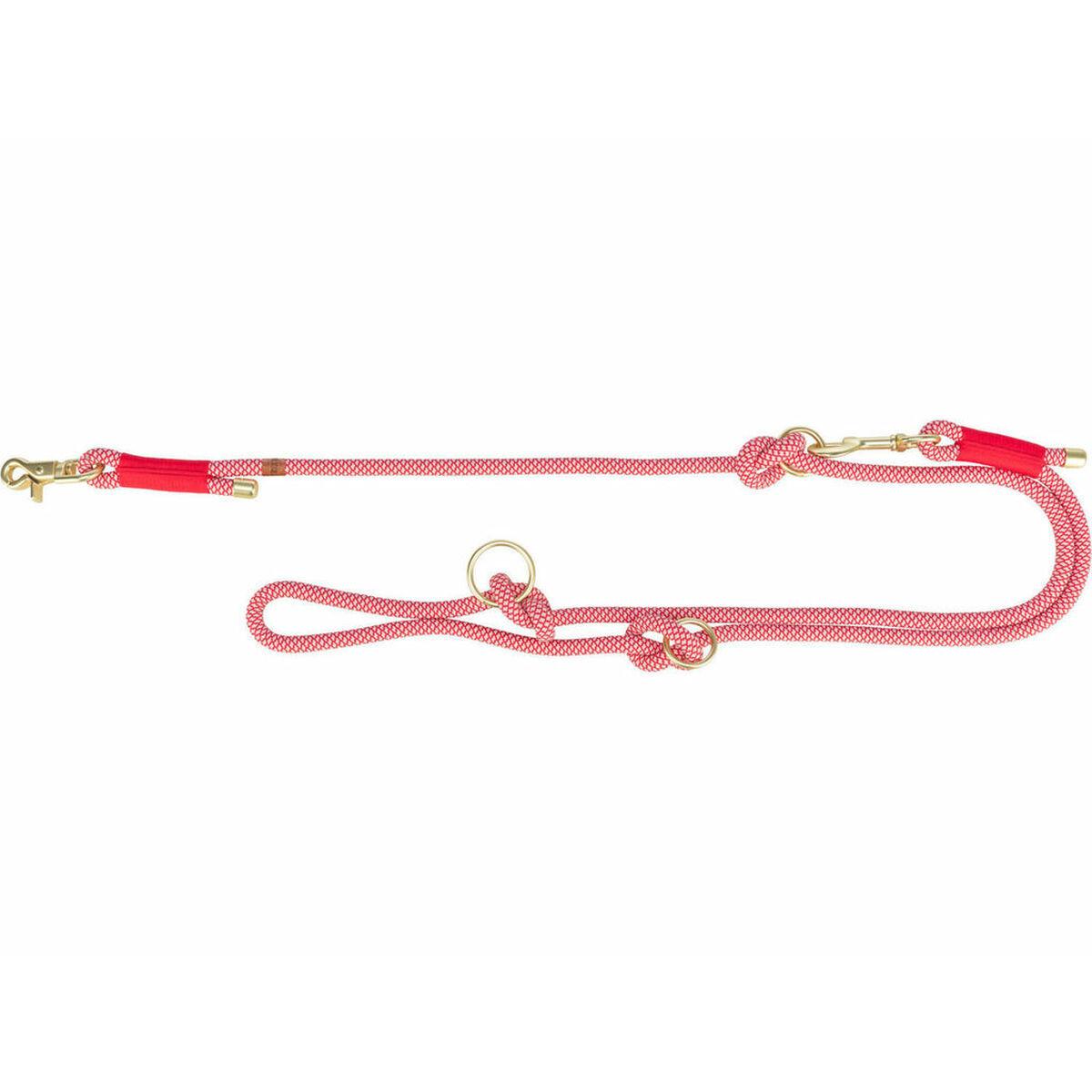 Justerbar hundesnor Trixie Soft Rope Rød Flødefarvet XS S XS/S