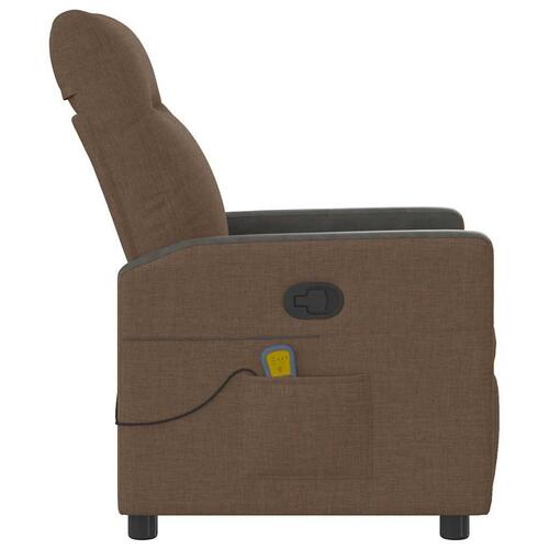 Massagestol stof brun