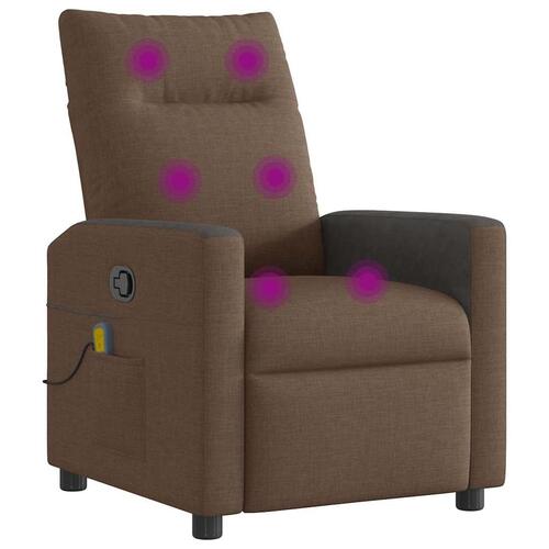Massagestol stof brun