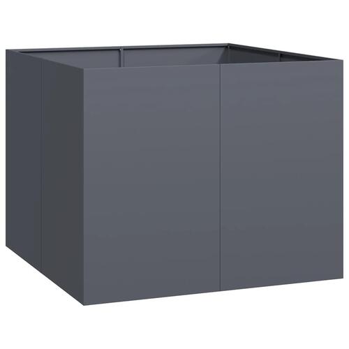 Plantekasse 100x100x80 cm stål antracitgrå