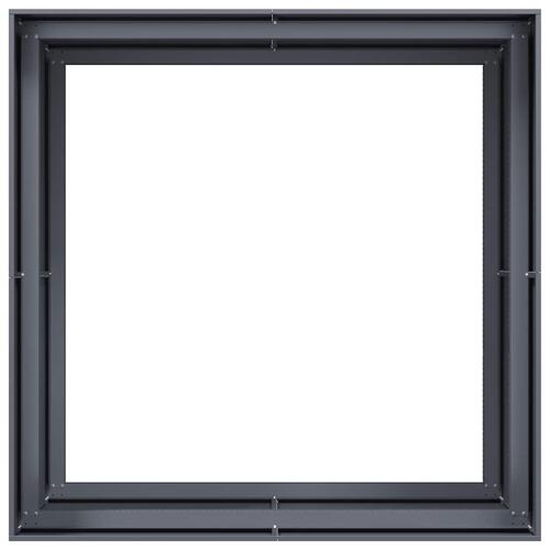 Plantekasse 100x100x80 cm stål antracitgrå
