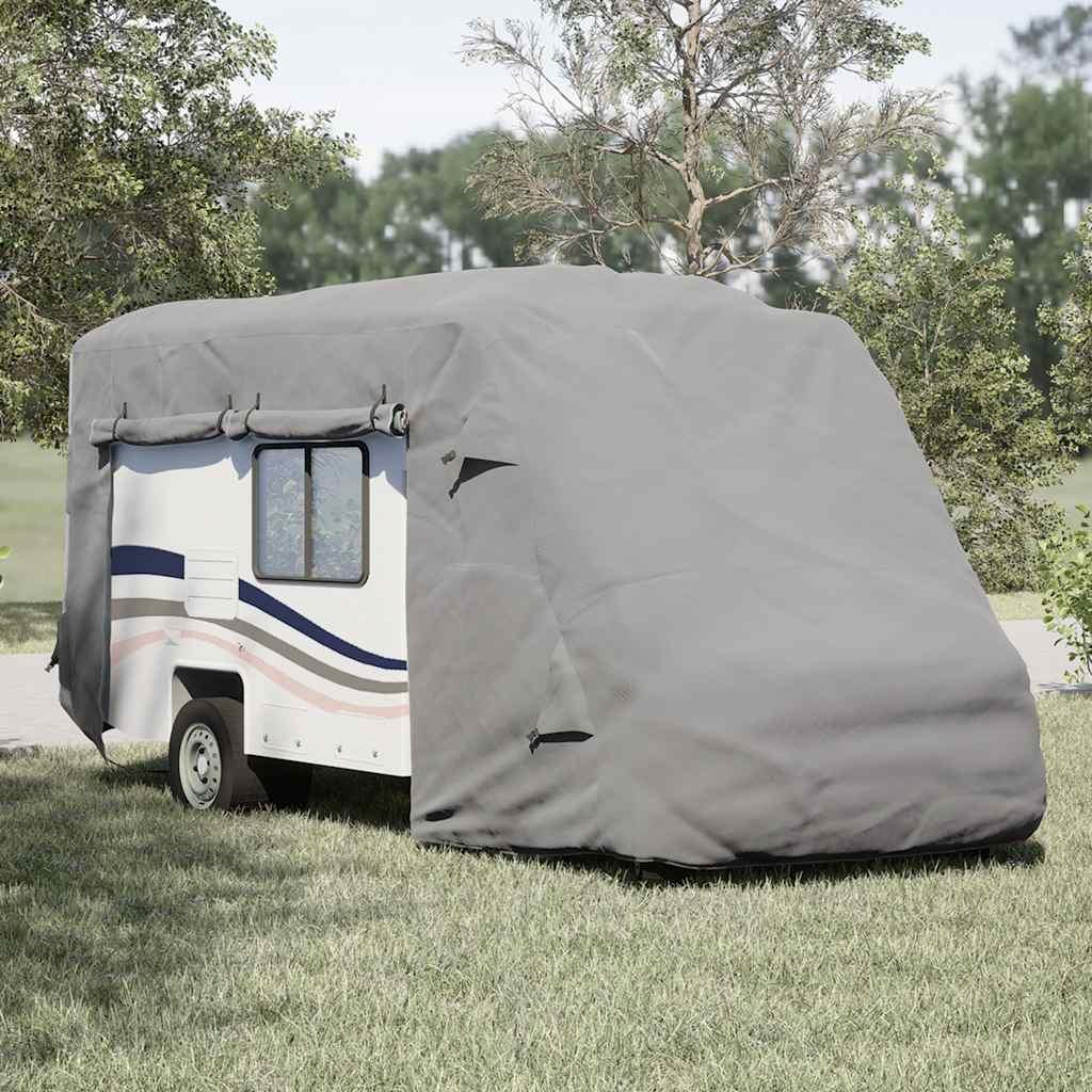 Autocamperovertræk 610 × 235 × 275 cm - grå, åndbart ikke‑vævet stof billede
