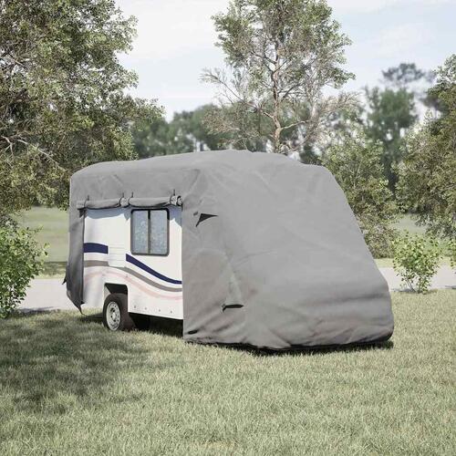 Autocamperovertræk 610x235x275 cm ikke-vævet stof grå