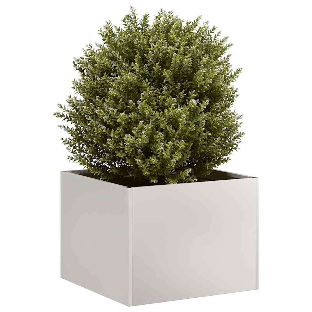 Plantekasse 40x40x30 cm rustfrit stål billede