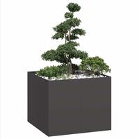 Plantekasse 100x100x80 cm stål sort