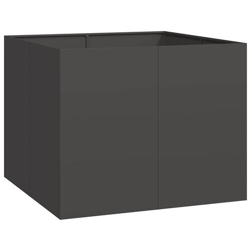 Plantekasse 100x100x80 cm stål sort