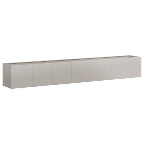 Plantekasse rustfarvet 360x80x40 cm forvitringsstål