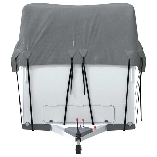 Tagovertræk til campingvogn 600x300 cm ikke-vævet stof grå