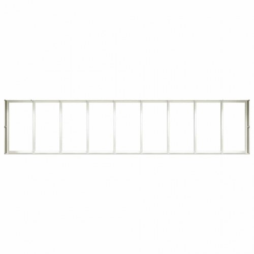 Plantekasse højbed 360 × 80 × 40 cm - stål, hvid