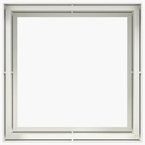 Plantekasse 100x100x80 cm stål hvid