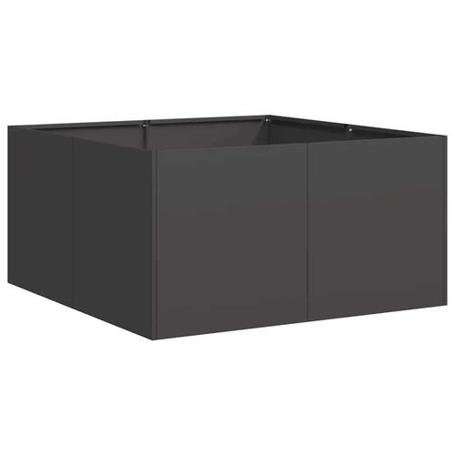 Plantekasse 80x80x40 cm koldvalset stål sort