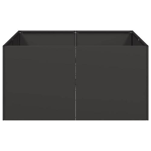 Plantekasse 80x80x40 cm koldvalset stål sort