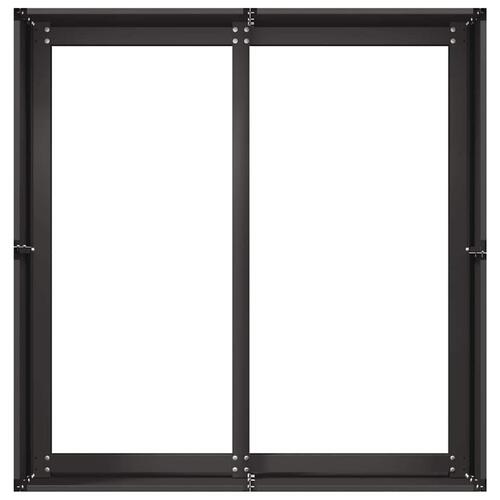 Plantekasse 80x80x40 cm koldvalset stål sort