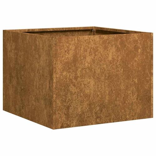 Plantekasse rustfarvet 40x40x30 cm forvitringsstål