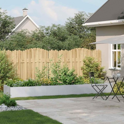 Plantekasse 360 × 80 × 40 cm i galvaniseret stål - højbed til have og terrasse