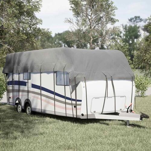 Tagovertræk til campingvogn 700x300 cm ikke-vævet stof grå