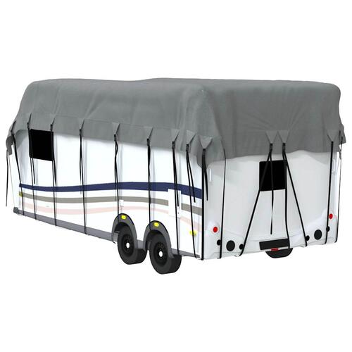 Tagovertræk til campingvogn 700x300 cm ikke-vævet stof grå