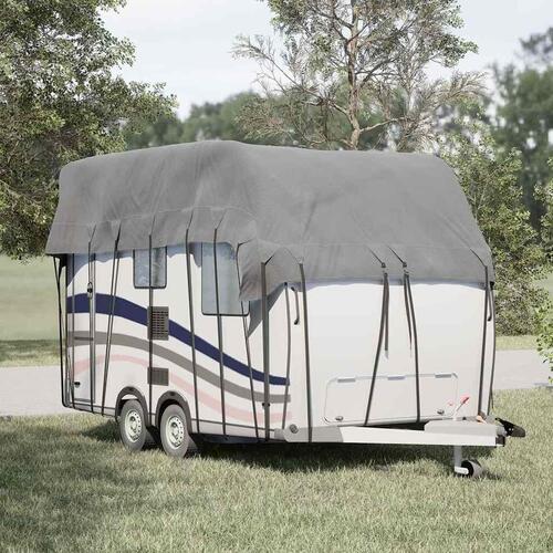 Tagovertræk til campingvogn 500x300 cm ikke-vævet stof grå