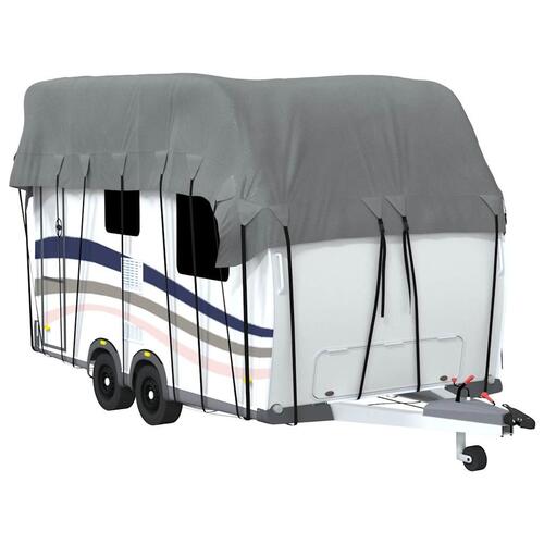 Tagovertræk til campingvogn 500x300 cm ikke-vævet stof grå