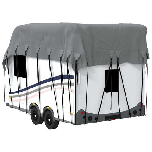 Tagovertræk til campingvogn 500x300 cm ikke-vævet stof grå