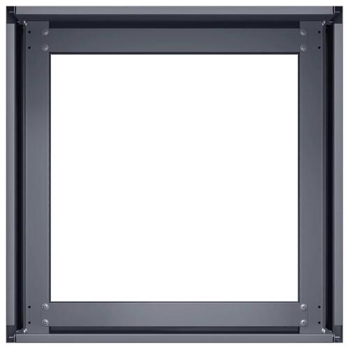 Plantekasse 40x40x30 cm stål antracitgrå