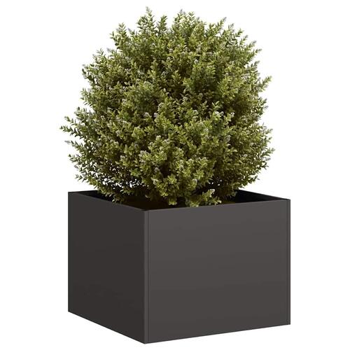 Plantekasse 40x40x30 cm stål sort