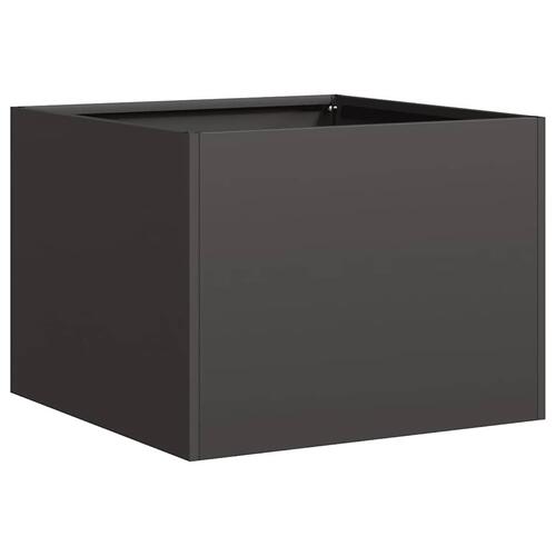 Plantekasse 40x40x30 cm stål sort