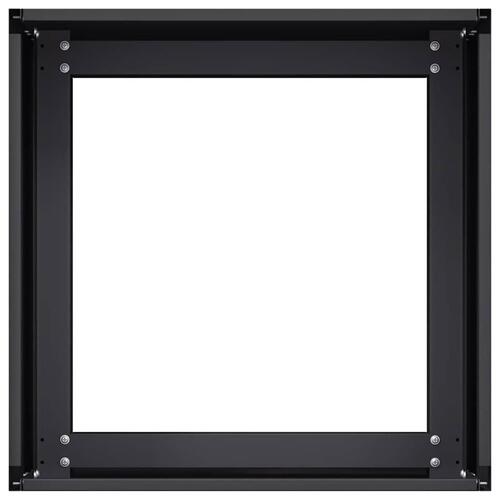 Plantekasse 40x40x30 cm stål sort