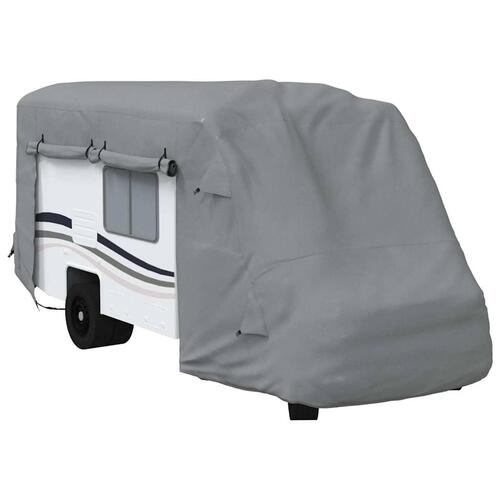 Autocamperovertræk 570x235x275 cm ikke-vævet stof grå