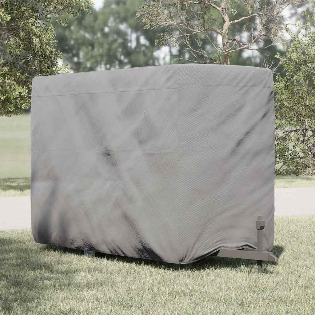 Hestetrailerovertræk 376x168x240 cm ikke-vævet stof grå