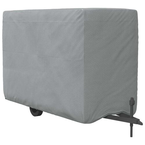 Hestetrailerovertræk 376x168x240 cm ikke-vævet stof grå