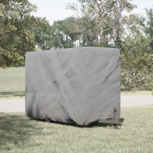 Hestetrailerovertræk 376x168x240 cm ikke-vævet stof grå