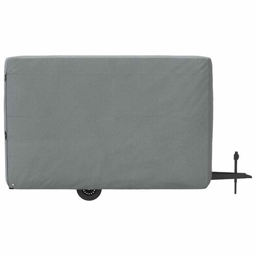 Hestetrailerovertræk 376x168x240 cm ikke-vævet stof grå