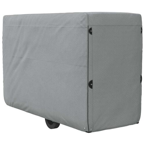 Hestetrailerovertræk 376x168x240 cm ikke-vævet stof grå