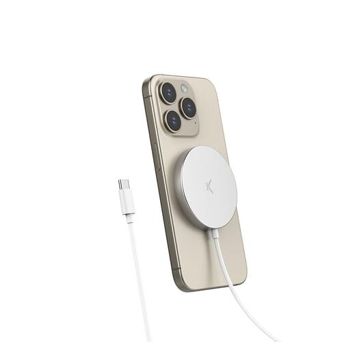 Trådløs oplader KSIX MagniBoost Hvid