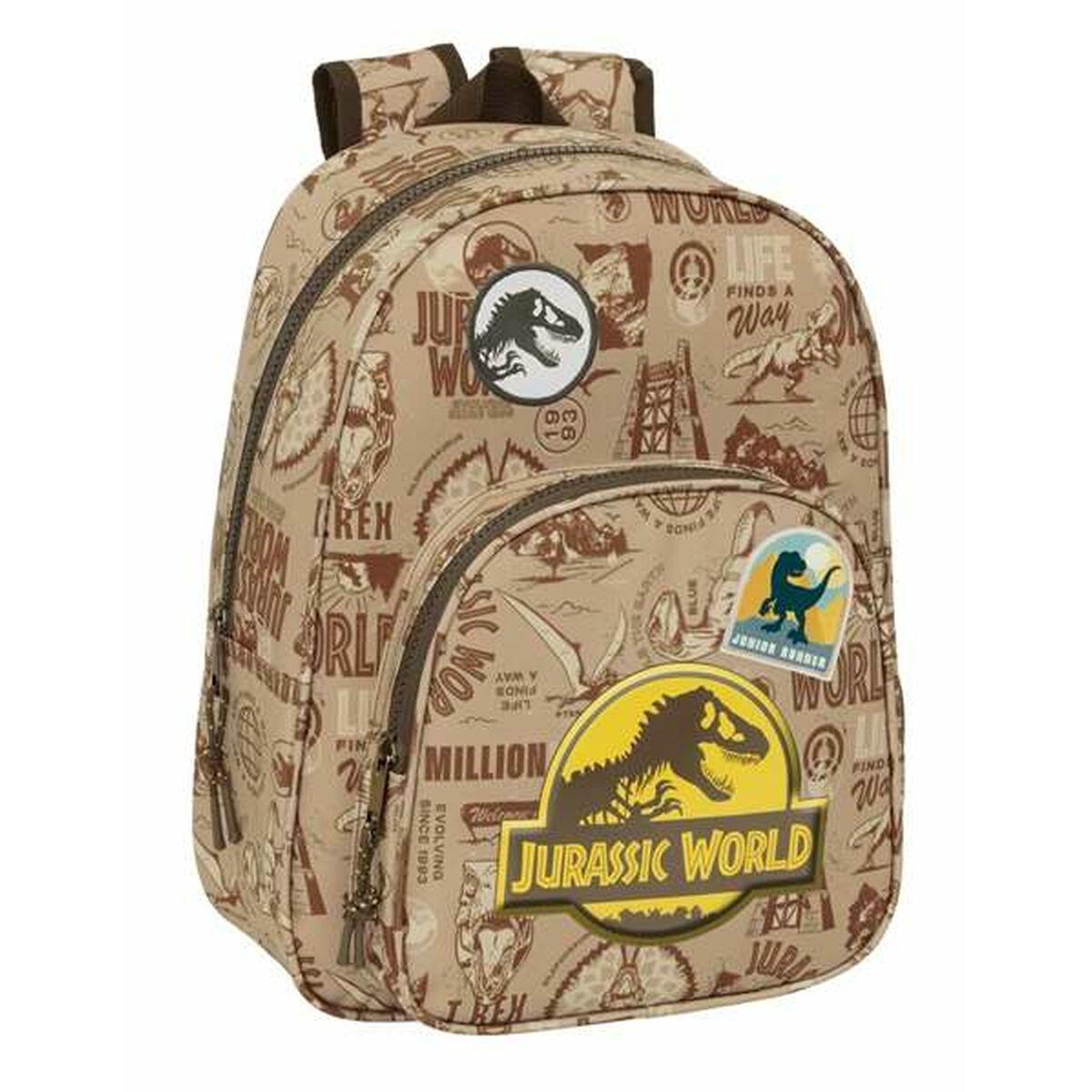 Jurassic World skoletaske - Beige 27 × 33 × 10 cm