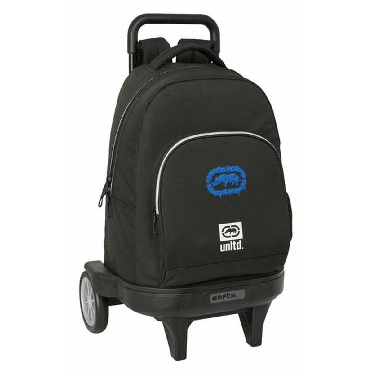 Eckō Unltd. Worldwide skoletaske med trolley - Sort