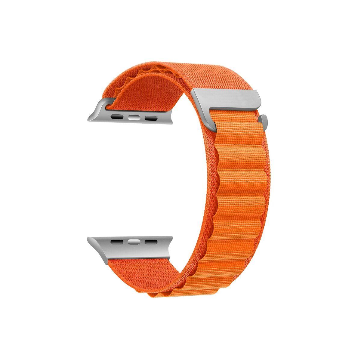KSIX Adventure rem til smartwatch - Orange/Grøn, 38-41 mm