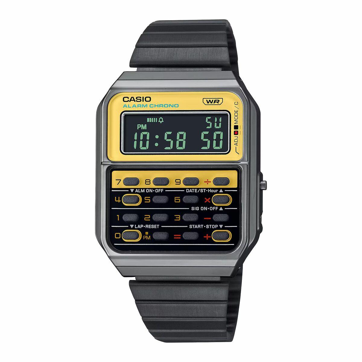 Casio herreur CA-500WEGG-9BEF - digitalt retro ur (Ø 43 mm)